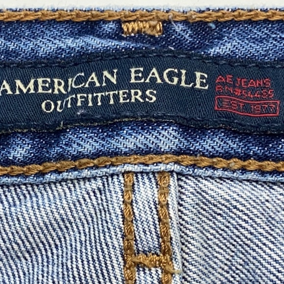 American Eagle Outfitters Blue Jeans Size 10 L - Picture 6 of 11